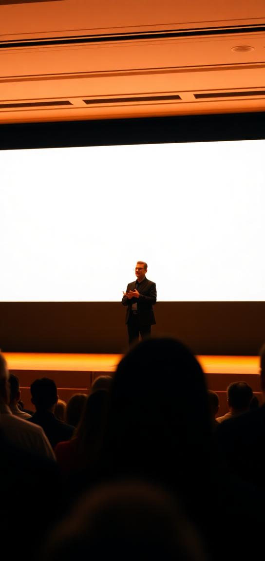Product launch keynote — speaker from an attendee's angle